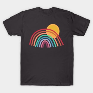 Boho Rainbow on Sunrise T-Shirt